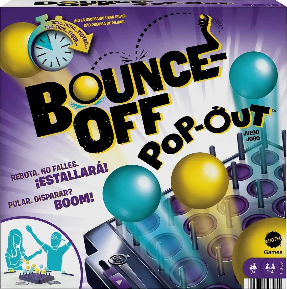 Mattel Stalo žaidimas Bounce Off Pop Out su greičio iššūkiu