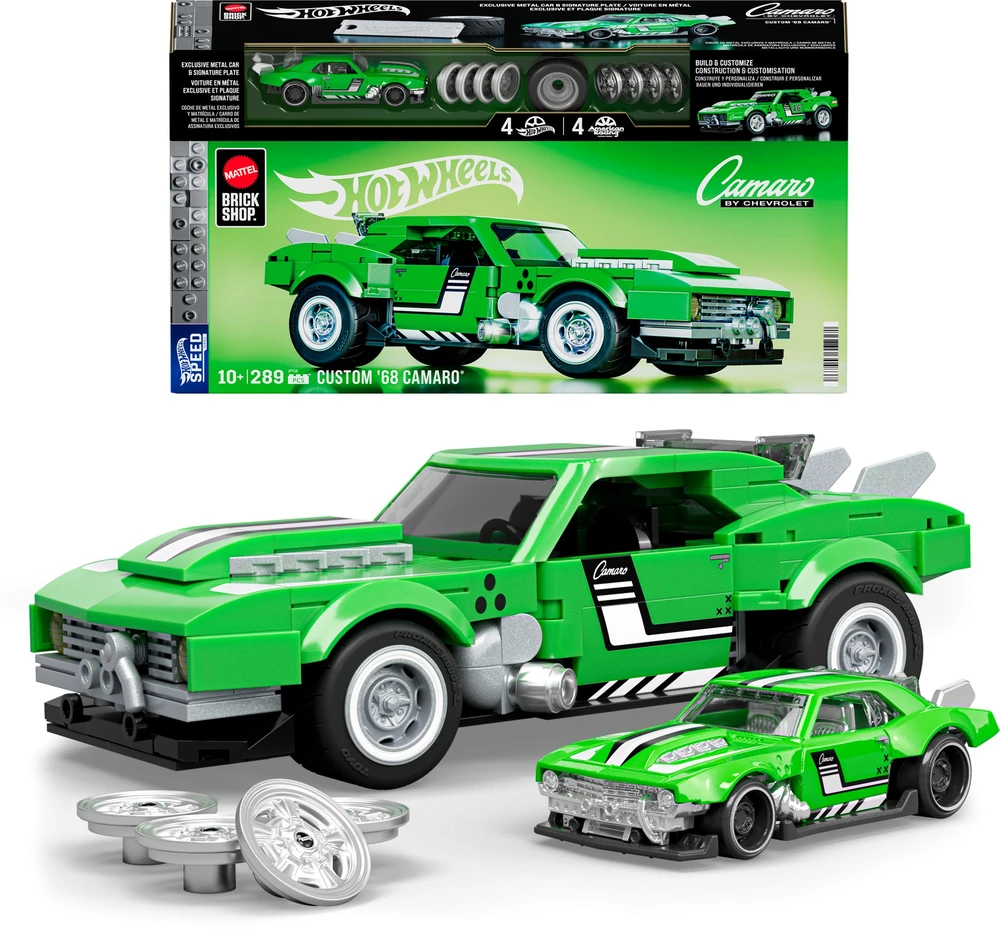 MATTEL BRICK SHOP HOT WHEELS konstruktorius – Speed Camaro (JFT16)