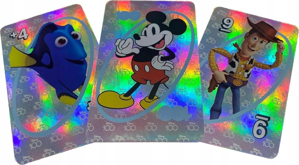 Mattel UNO kortos, skirtos DISNEY100-mečio jubiliejuim (HPW21)