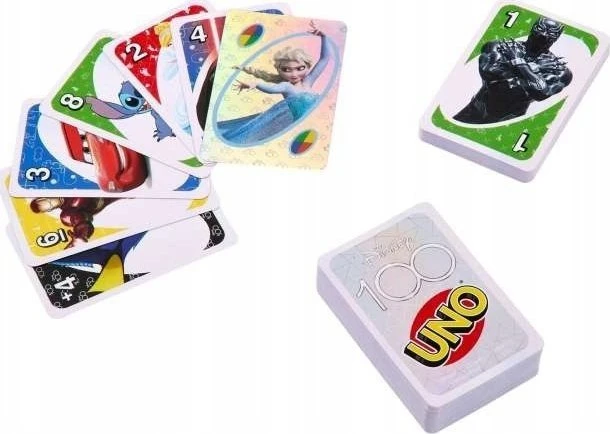 Mattel UNO kortos, skirtos DISNEY100-mečio jubiliejuim (HPW21)
