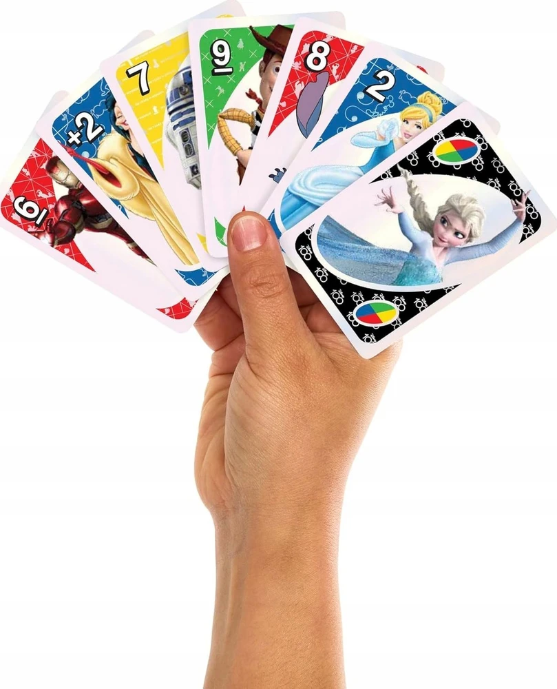 Mattel UNO kortos, skirtos DISNEY100-mečio jubiliejuim (HPW21)