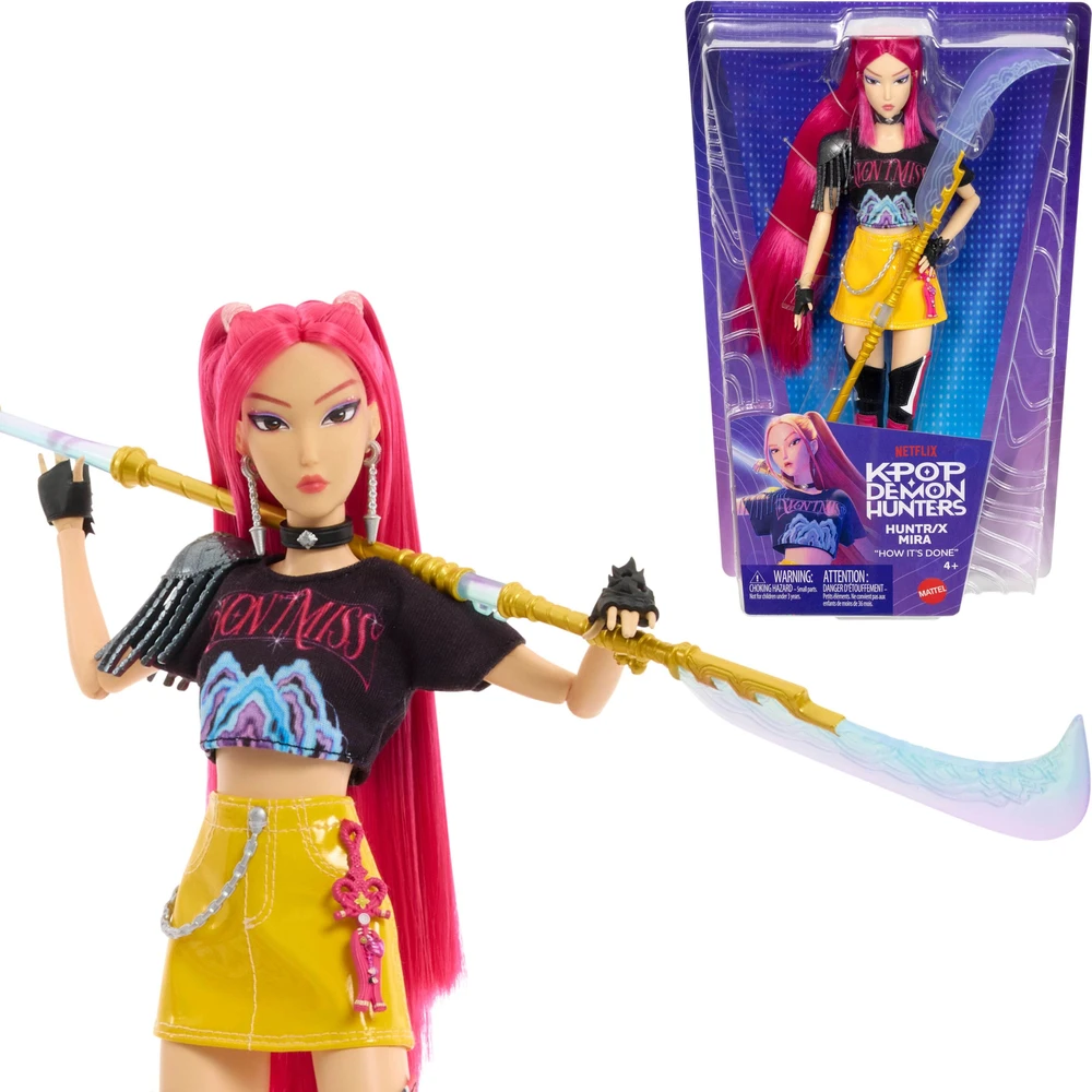 Lėlė su aksesuarais „Mattel KPop Demon Hunters Mira“, JRN36