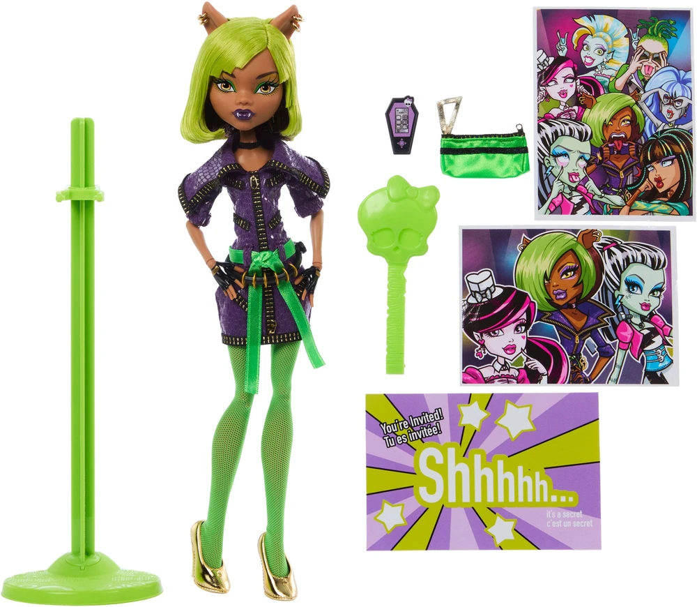 Mattel Lėlė kolekcjonerska Reprodukcja Monster High Skullector Dawn of the Dance Clawdeen Wolf (JKM45)