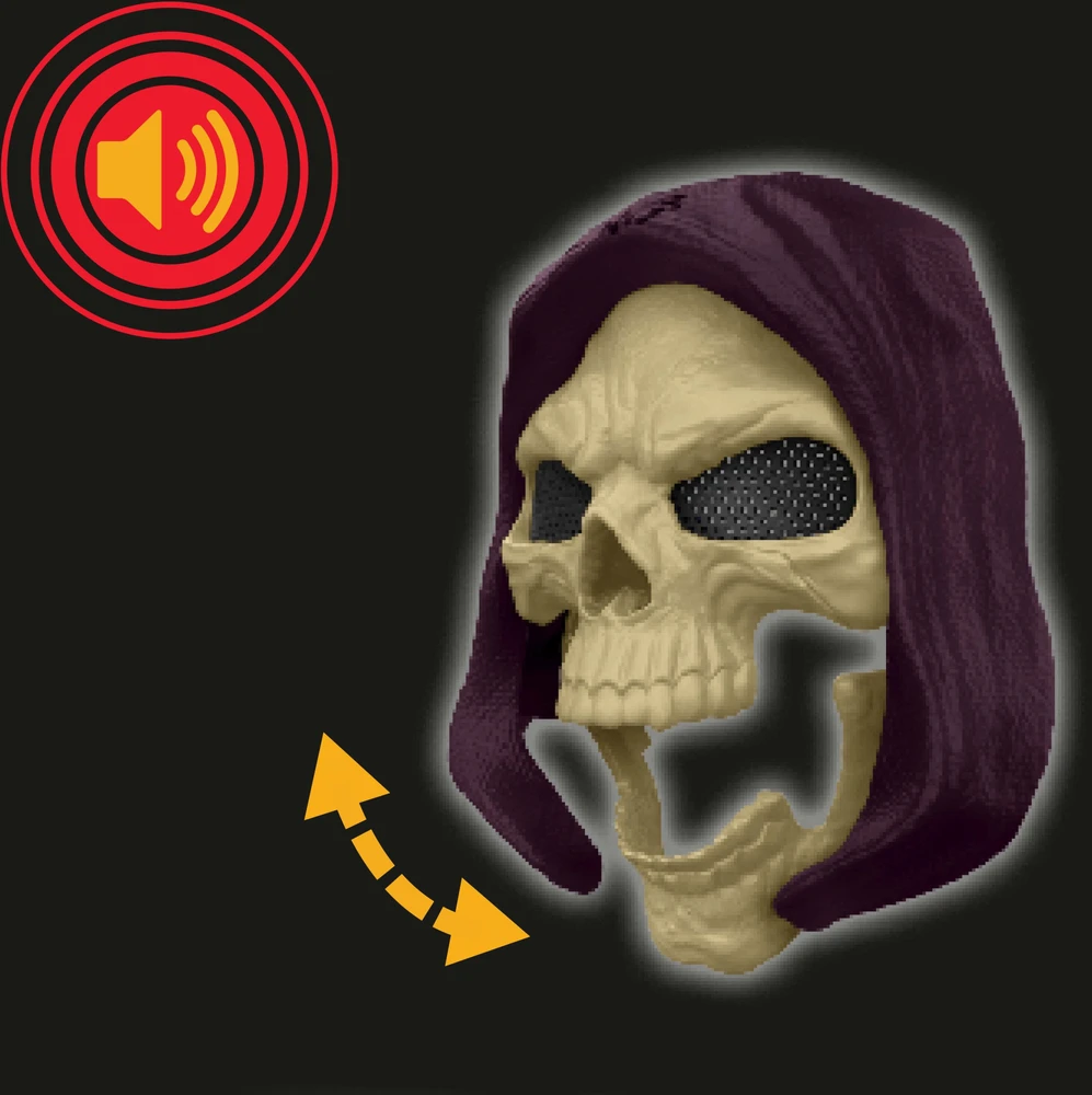 Masters of the Universe Visatos meistrai - filmo „Skeletor“ kaukė (tik garsai) (JKJ15)