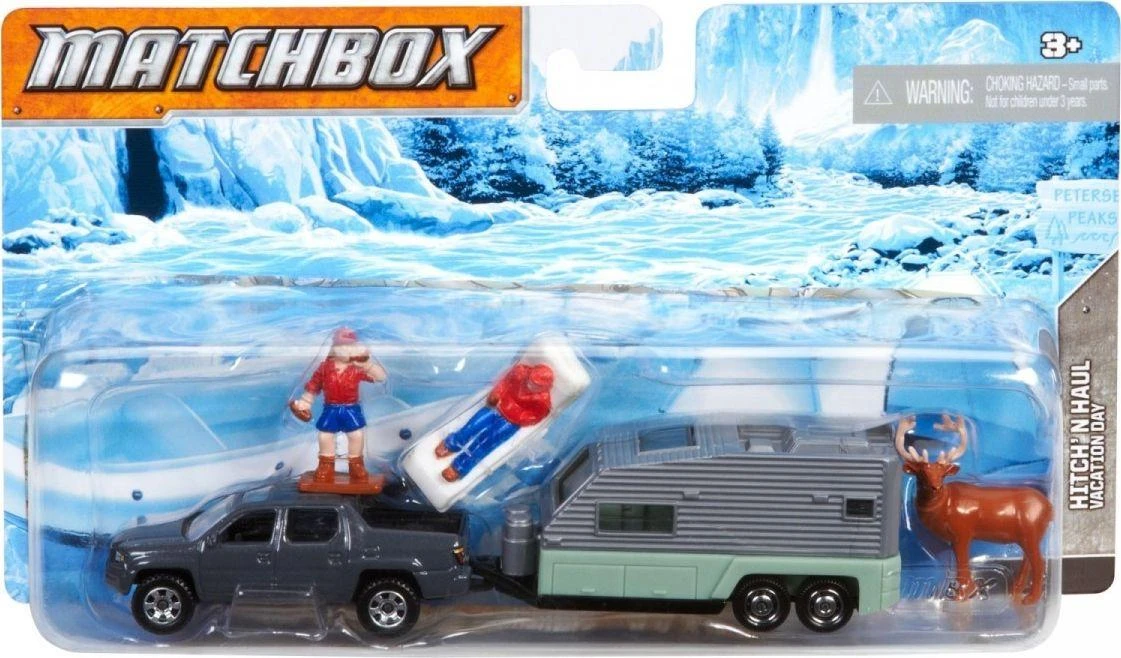Mattel Matchbox automodeliukas su priekaba