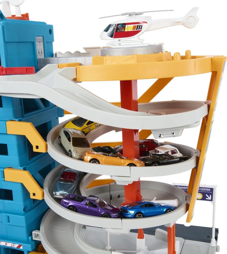 Žaislinė trasa Mattel Matchbox rinkinys „Transporto centras“