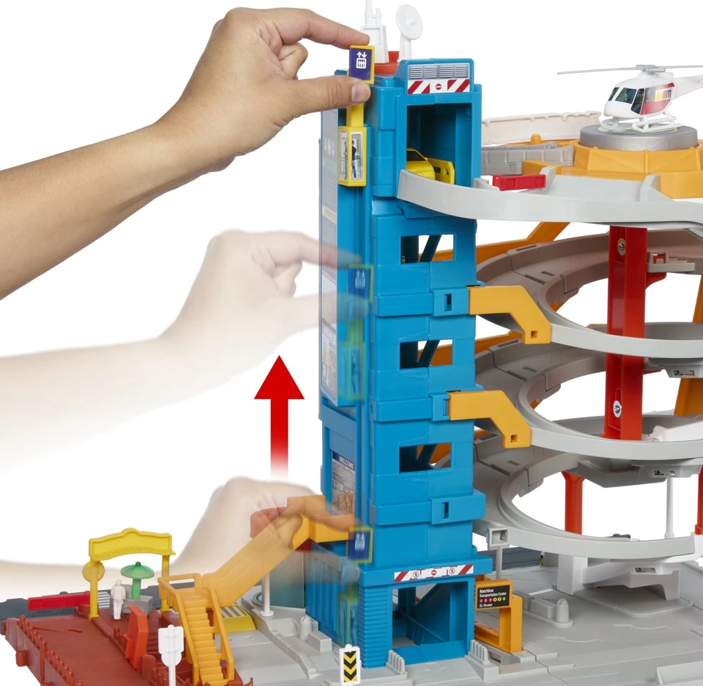 Žaislinė trasa Mattel Matchbox rinkinys „Transporto centras“