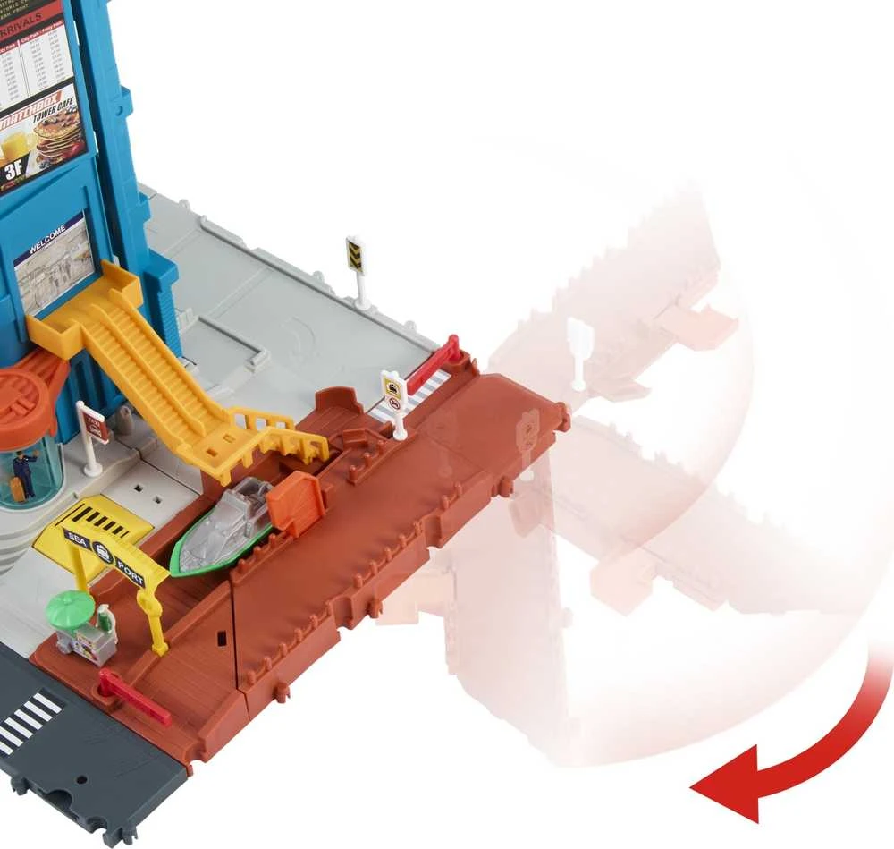 Žaislinė trasa Mattel Matchbox rinkinys „Transporto centras“