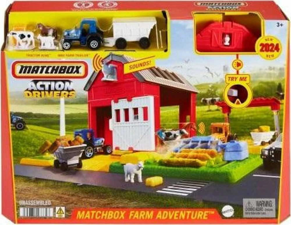 Mattel Žaislinis Matchbox fermos transporto priemonių rinkinys