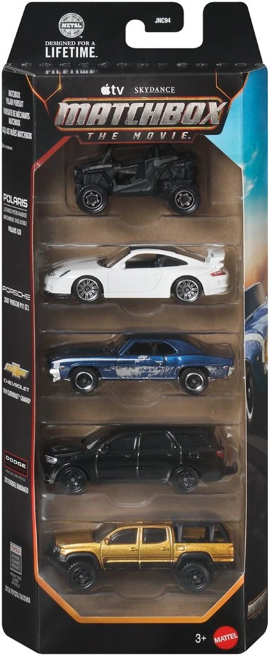 Mattel MATCHBOX MOVIE automodeliukų rinkinys (5 vnt.) (JNC94)