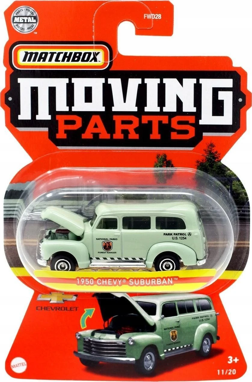 Mattel Matchbox automodeliukai su judančiomis detalėmis