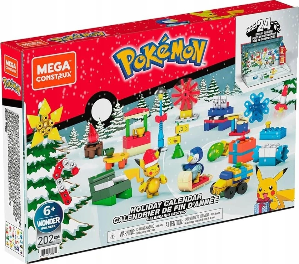 Advento kalendorius Mattel Mega Construx Pokemon