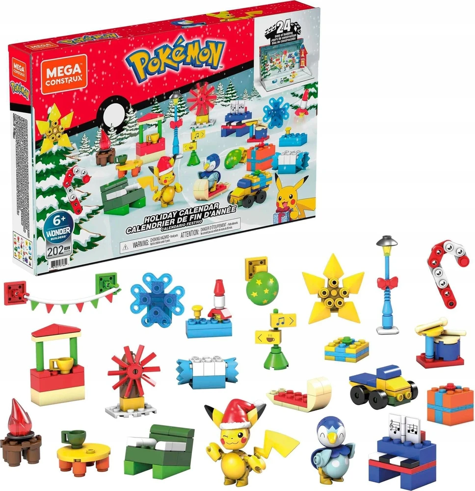 Advento kalendorius Mattel Mega Construx Pokemon