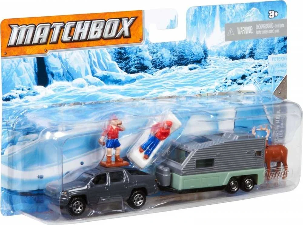 Mattel Matchbox automodeliukas su priekaba