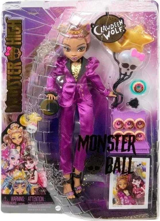 Mattel Monster High lėlė Monster Ball – Clawdeen Wolf HNF69
