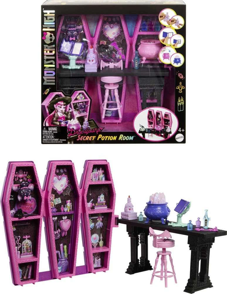 Monster High Drakulauros slaptųjų eliksyrų kambarys JBF15