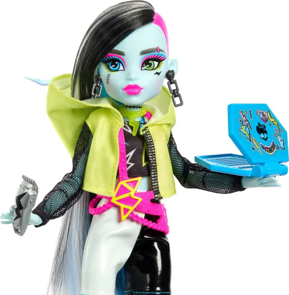 Mattel „Monster High Skulltimates“ siurprizų rinkinys – Frenkė, neoninė serija