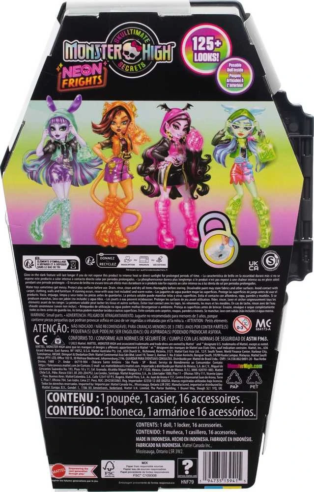 Mattel „Monster High Skulltimates“ siurprizų rinkinys – Frenkė, neoninė serija