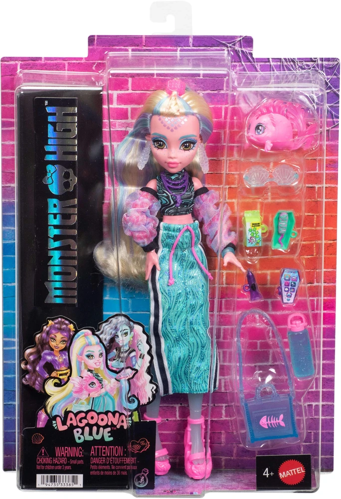 Mattel MONSTER HIGH lėlė Lagūna (atnaujinta) (JHK33)