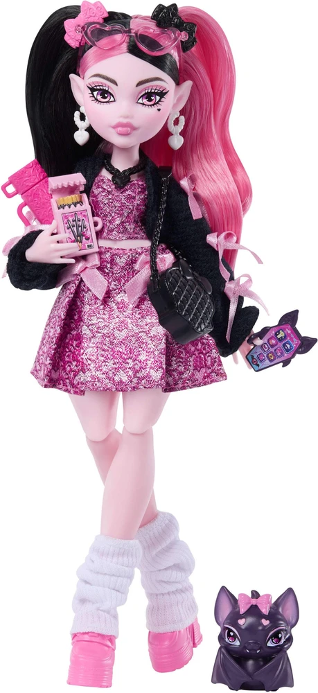 Mattel MONSTER HIGH lėlė Drakulaura (atnaujinta) (JHK29)