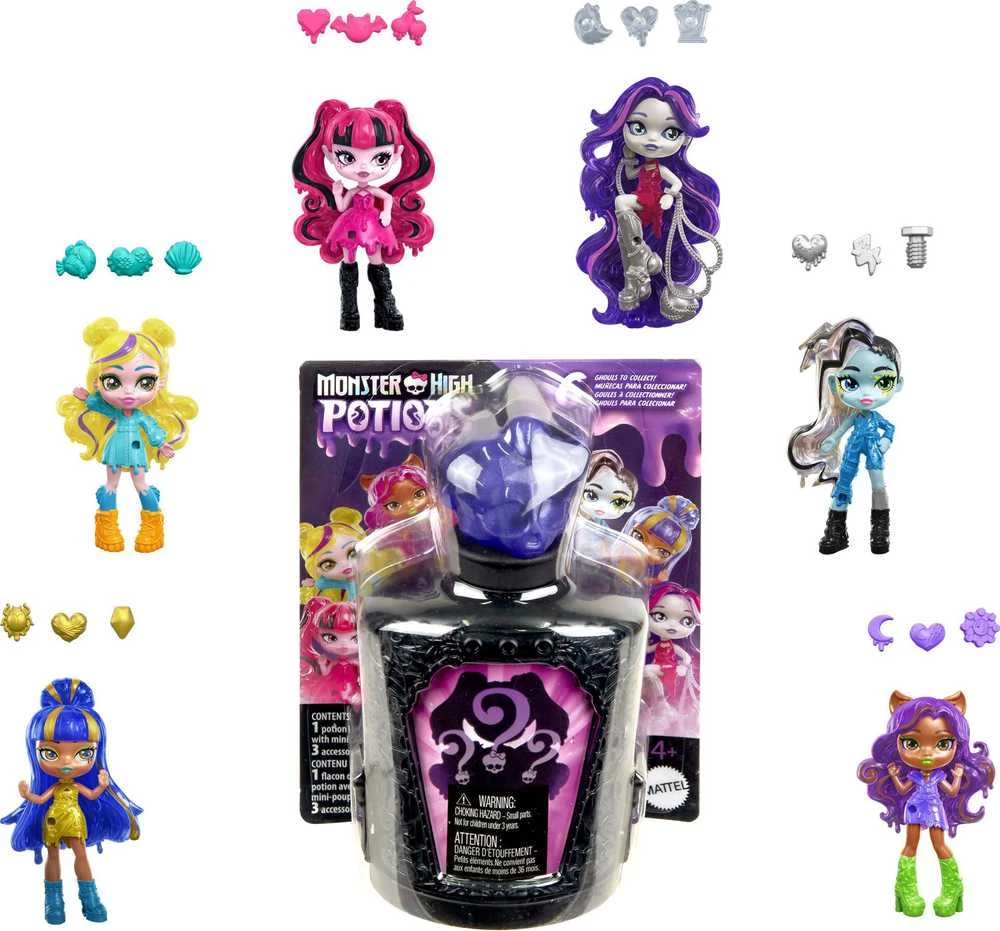 Mattel MONSTER HIGH mini siurprizų rinkinys – eleksyras (HYB10)
