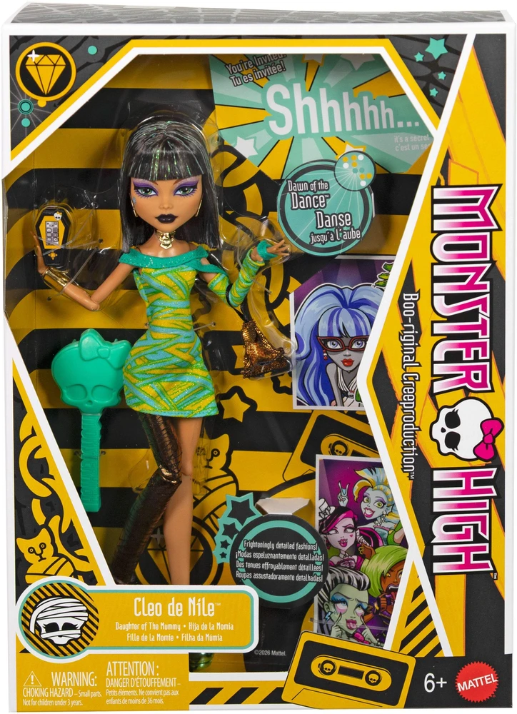 Mattel Monster High Skullector Dawn of the Dance Cleo de Nile Lėlė kolekcjonerska Reprodukcja (JKM47)