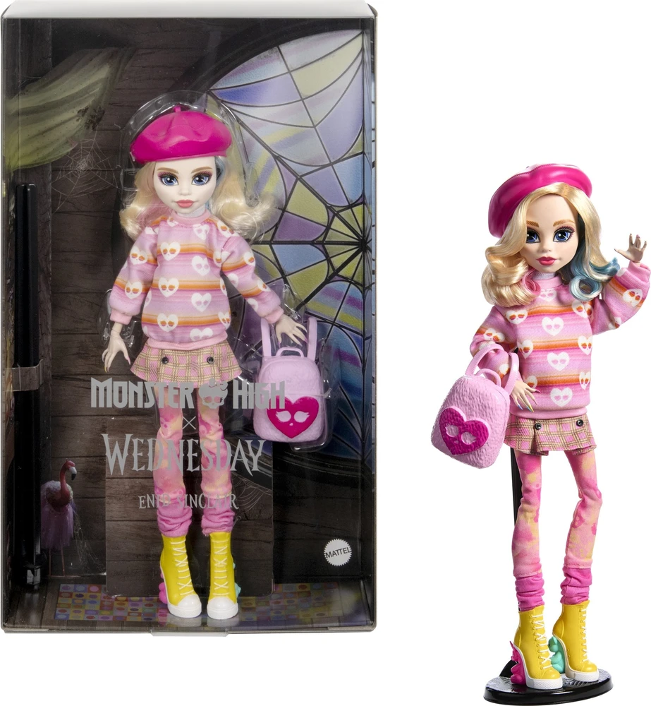 MONSTER HIGH X Wednesday lėlė Inida, 27 cm