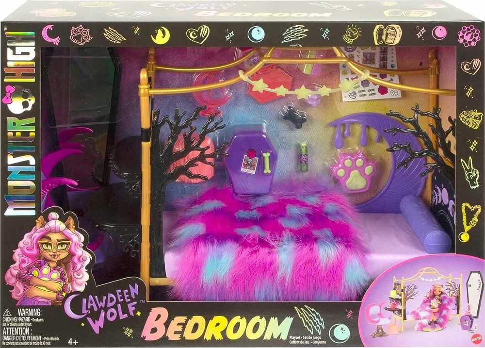 Mattel Lėlių namelis Monster High Clawdeen Wolf miegamasis