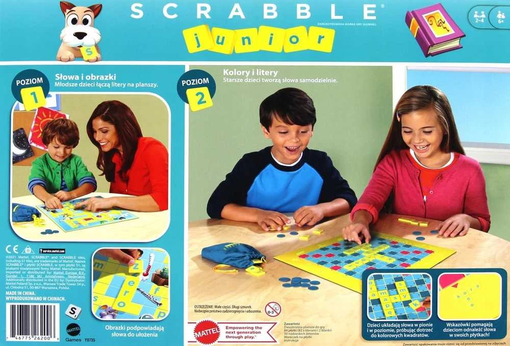Mattel Stalo žaidimas Scrabble Junior vaikams