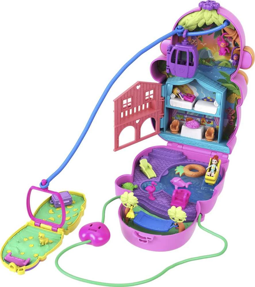 Mattel „Polly Pocket“ beždžionėlės pramogų rinkinys