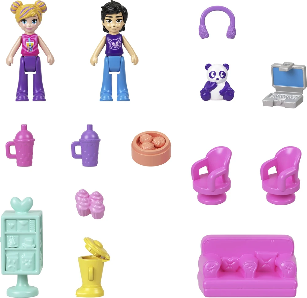Mattel Polly Pocket. Burbulinės arbatos pandos