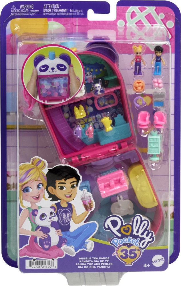 Mattel Polly Pocket. Burbulinės arbatos pandos
