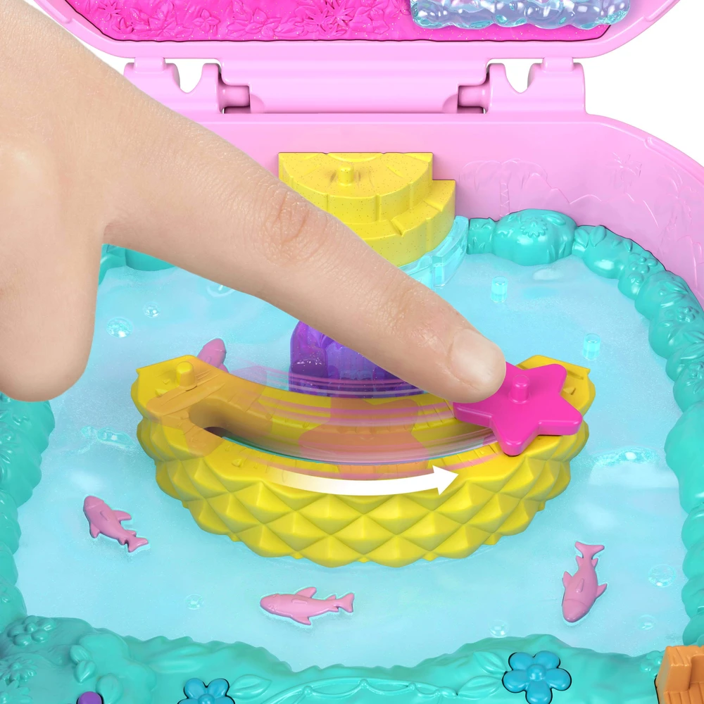 Polly Pocket žaisliukas „Core Compact“ su ananasais ir beždžionėmis, Colada (JKC49)