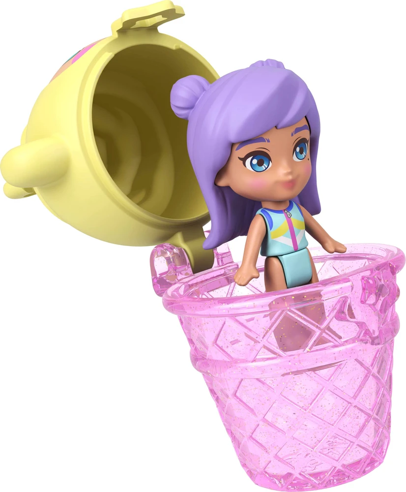 Polly Pocket žaisliukas „Core Compact“ su ananasais ir beždžionėmis, Colada (JKC49)