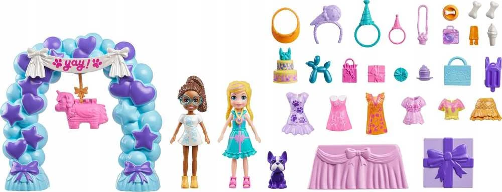 Mattel POLLY POCKET gimtadienio šventės rinkinys (JCC33)