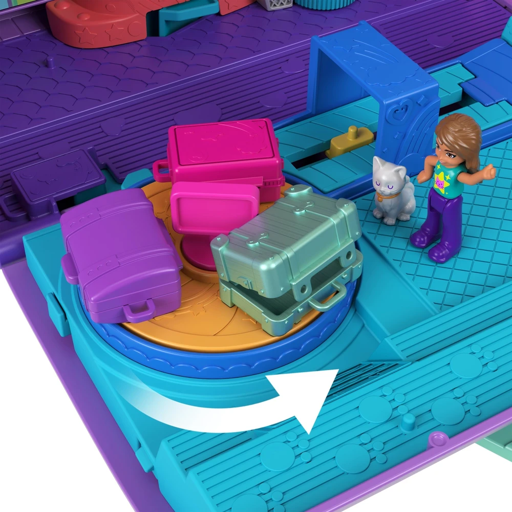 Mattel POLLY POCKET katinėlio lėktuvo žaidimų rinkinys (HWP19)