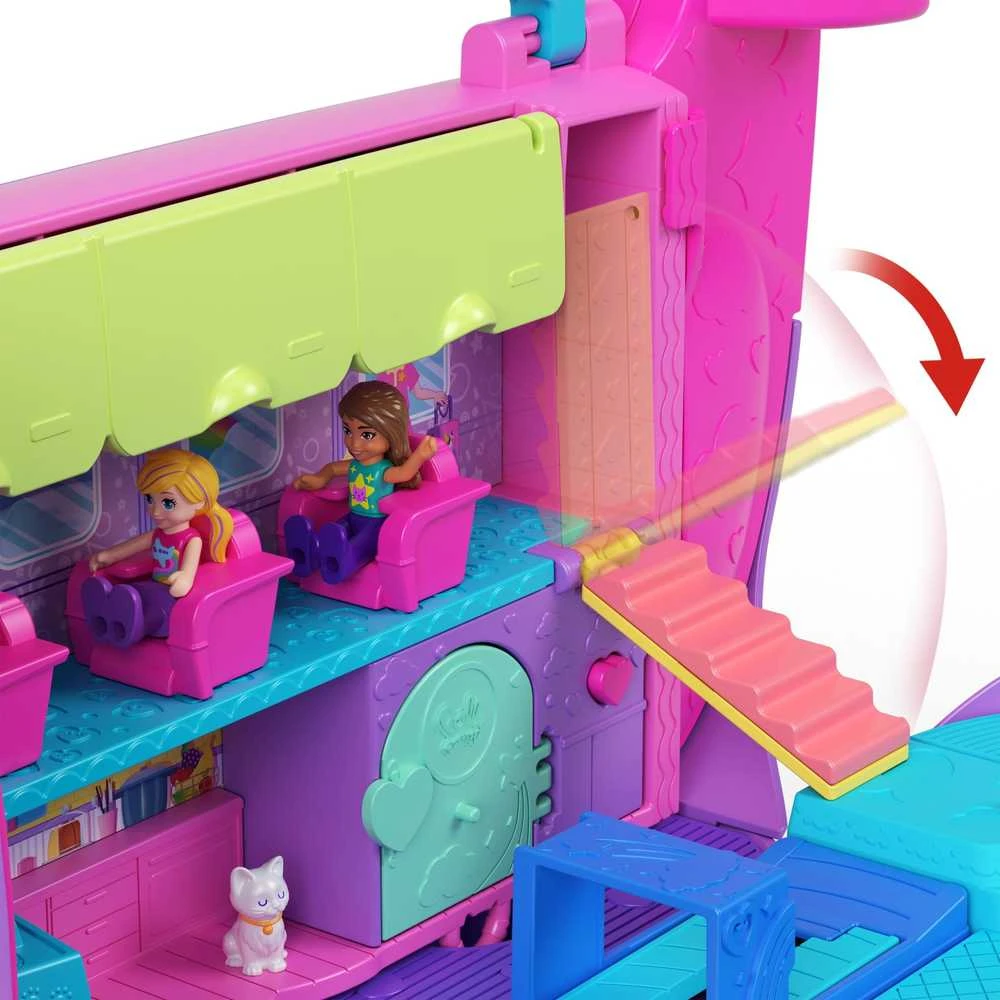 Mattel POLLY POCKET katinėlio lėktuvo žaidimų rinkinys (HWP19)