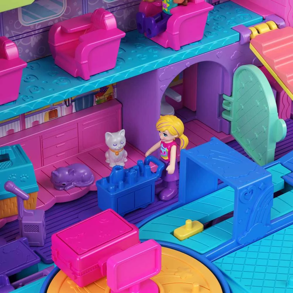 Mattel POLLY POCKET katinėlio lėktuvo žaidimų rinkinys (HWP19)