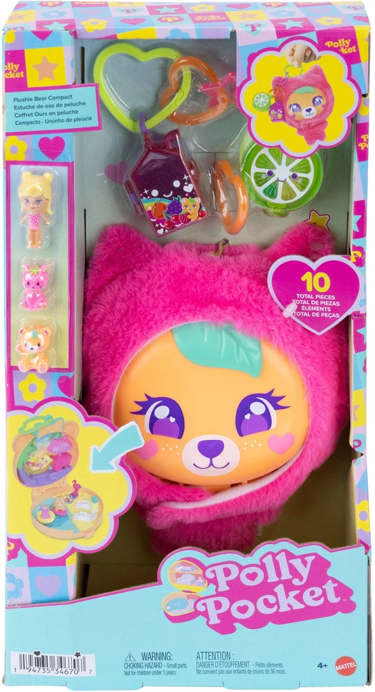 Mattel POLLY POCKET PLUSH BUDDIES pramogų rinkinys