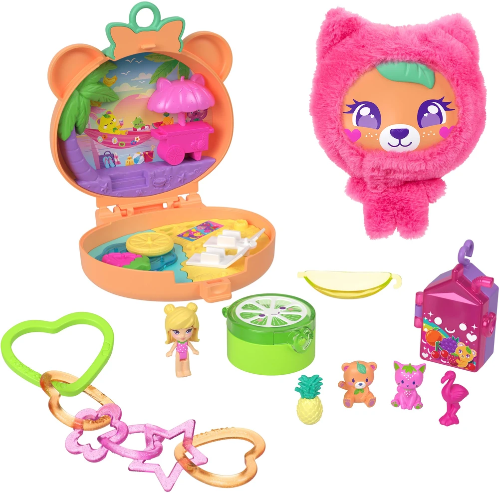 Mattel POLLY POCKET PLUSH BUDDIES pramogų rinkinys