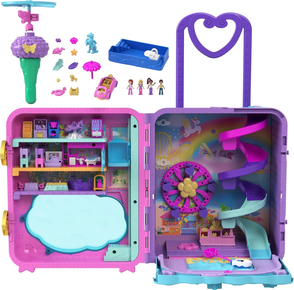 „Polly Pocket“ pramogų lagaminas