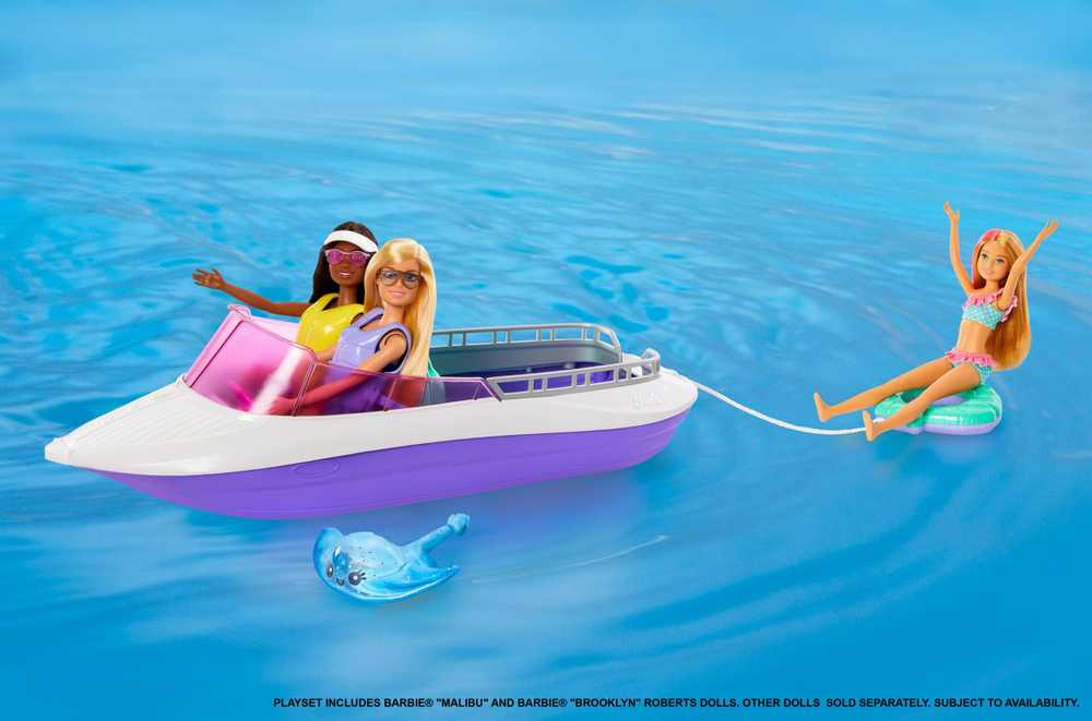Barbie Barbės filmų rinkinys 2 lėlės + valtis