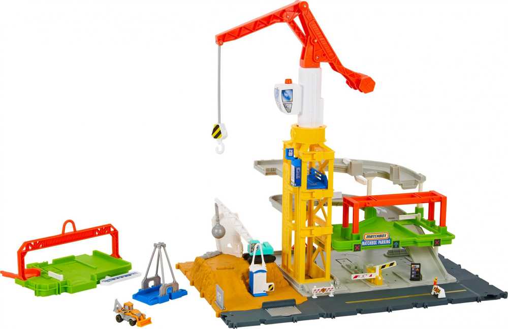 Mattel „Matchbox“ rinkinys „Statybų aikštelė su dideliu kranu“