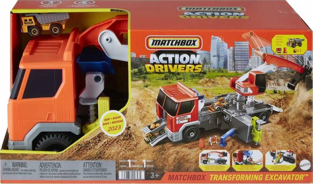 Mattel Žaislinė ekskavatoriaus sunkvežimio mašina Matchbox 1:64