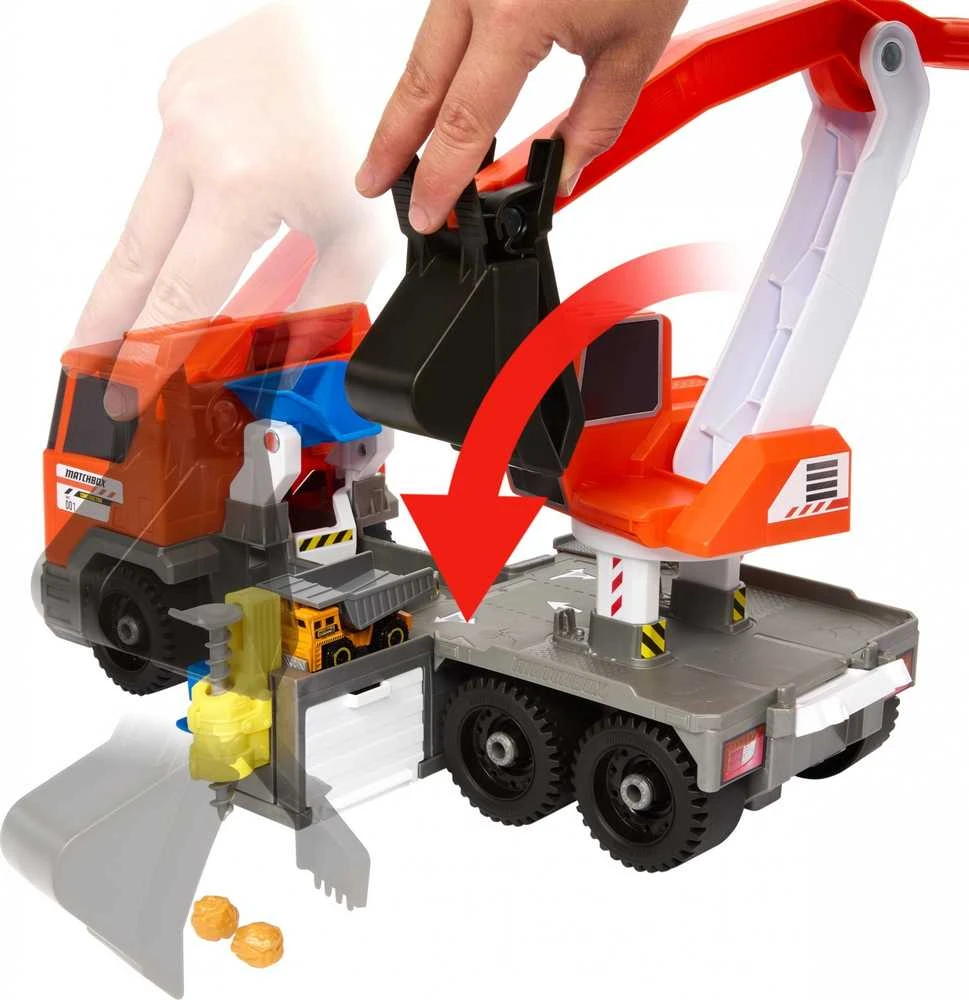 Mattel Žaislinė ekskavatoriaus sunkvežimio mašina Matchbox 1:64