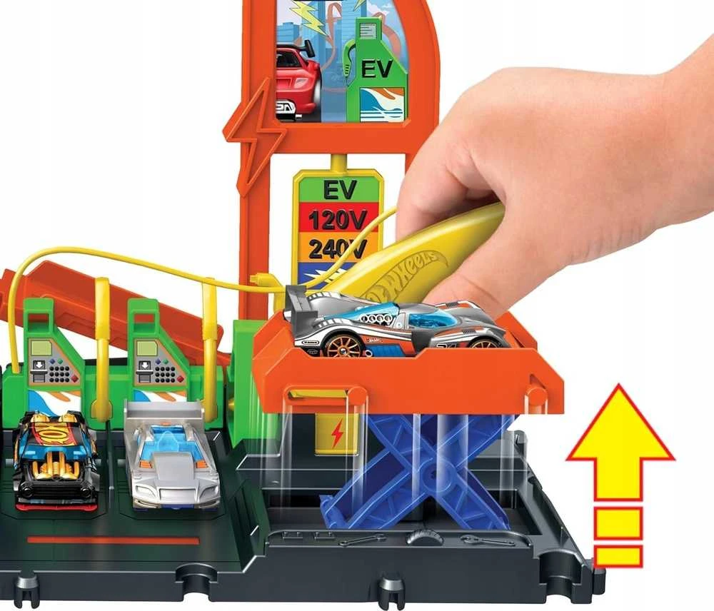 Transporto žaislų komplektas Hot Wheels City Fuel Station