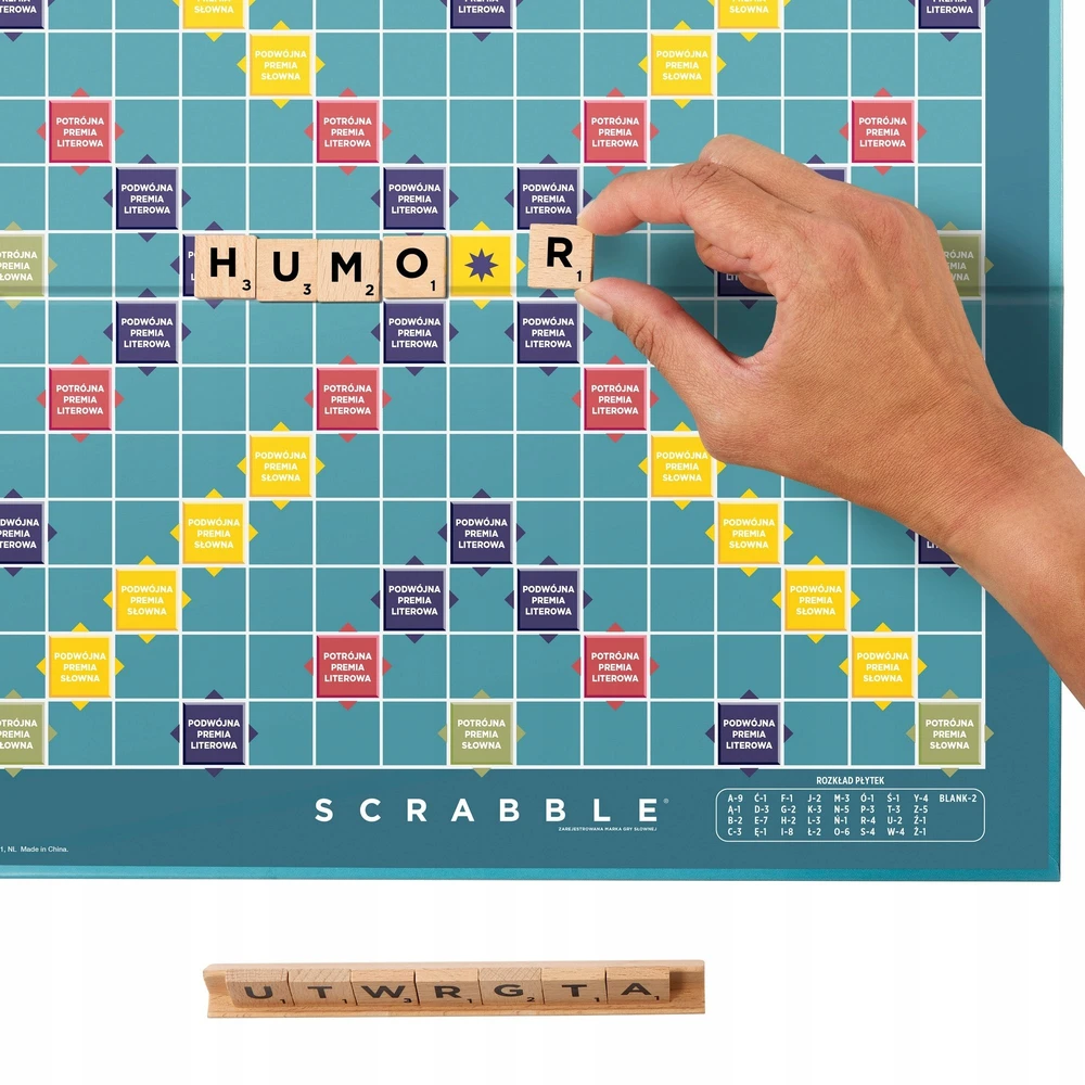 Mattel Scrabble drewniane płytki (JGR65)