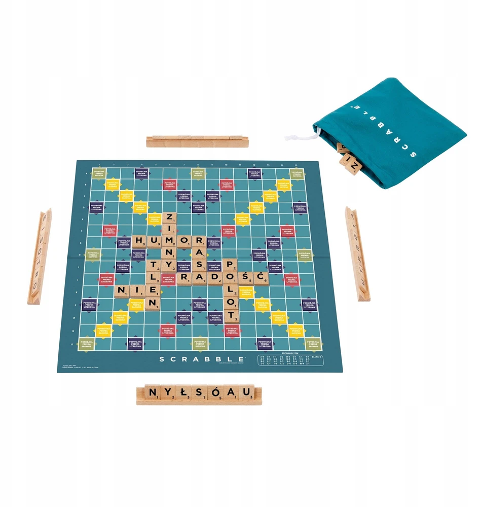 Mattel Scrabble drewniane płytki (JGR65)