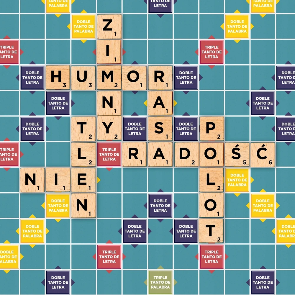 Mattel Scrabble drewniane płytki (JGR65)