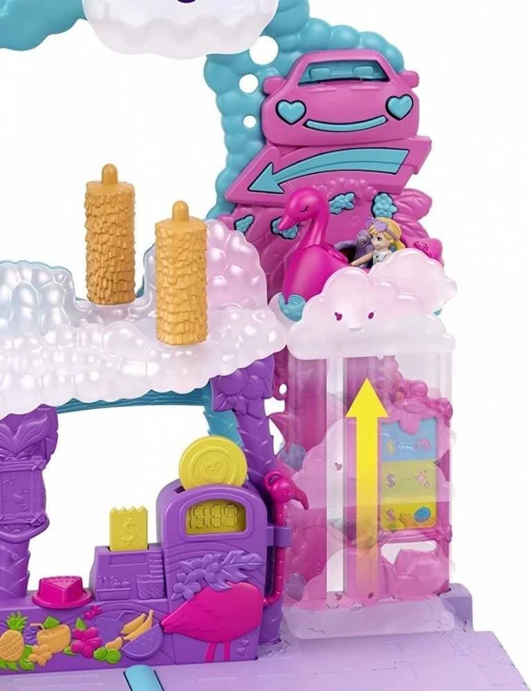 Polly Pocket Mattel Flamingo plovyklos figūrėlių rinkinys HHJ05